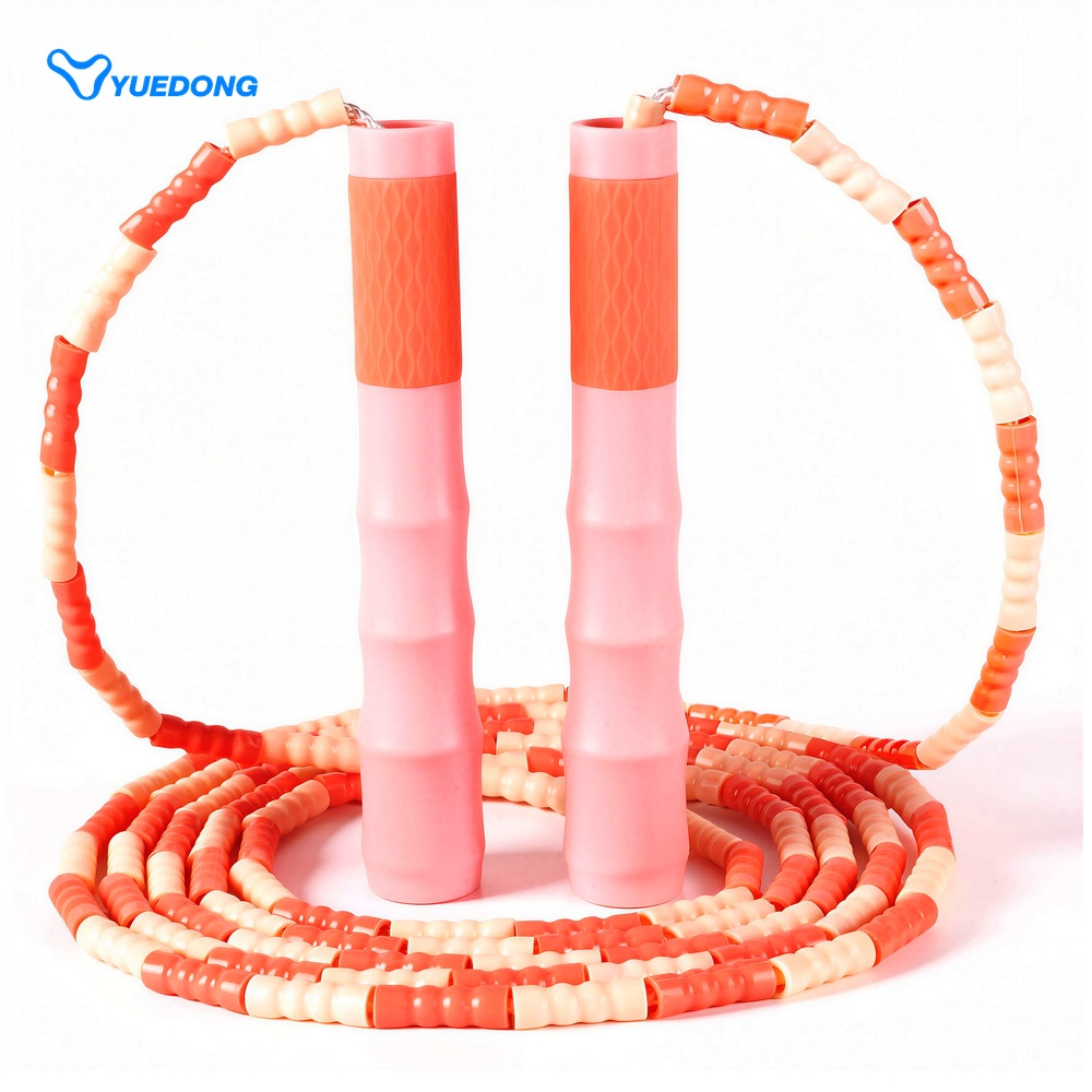 Speed Skipping Rope - Skakanka z koralikami dla początkujących, regulowana,