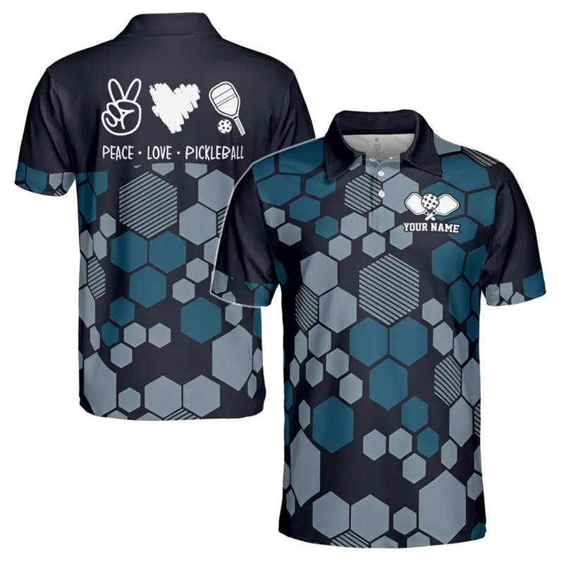 Outdoor Sport Name - Letnie sportowe koszulki polo Pickleball Graphic