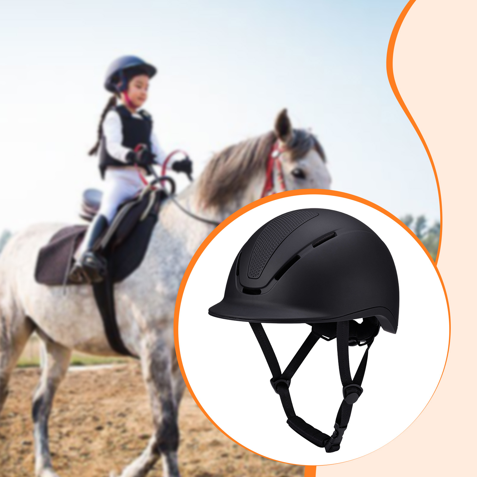 Regulowany kask jeździecki z p – Equestrian Helmet recenzja i cena