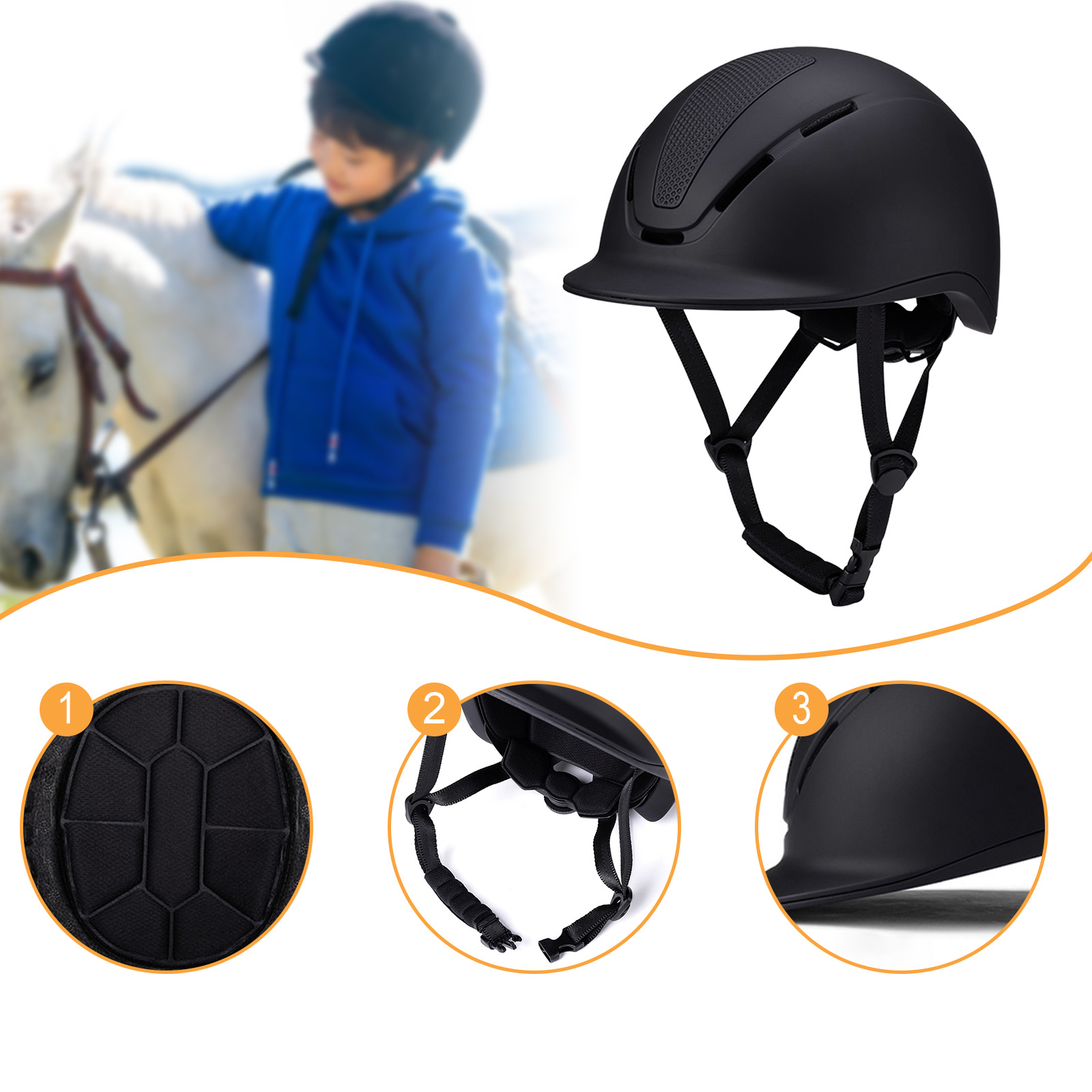 Regulowany kask jeździecki z p – Equestrian Helmet recenzja i cena