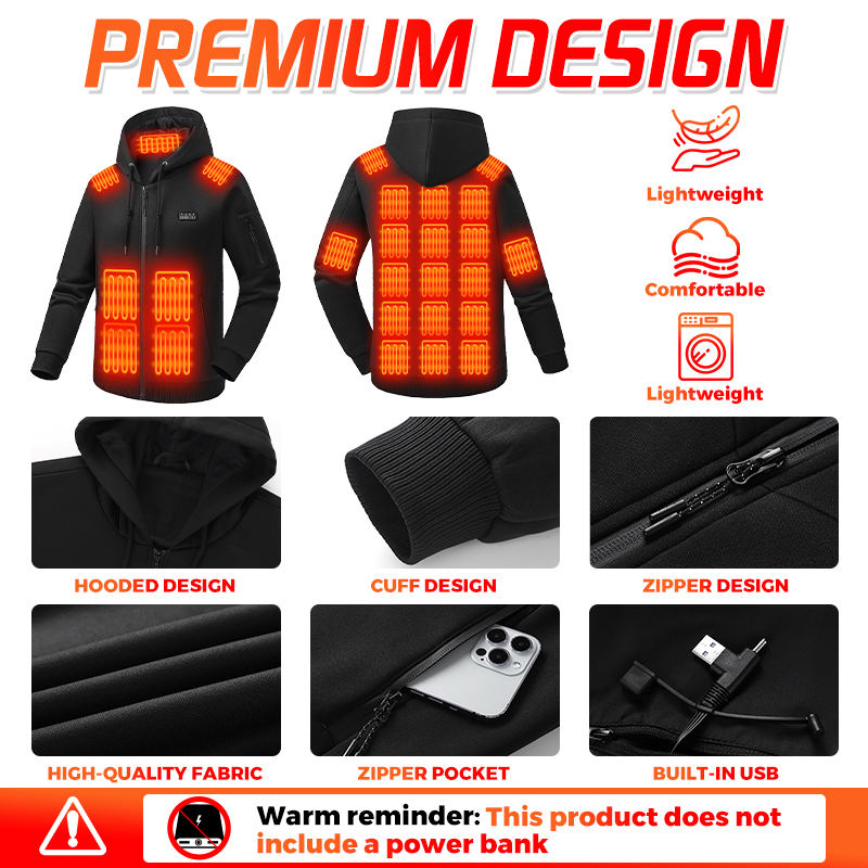 Bluza z podgrzewaną kapturem,  – Outdoor Sport Coat recenzja i cena