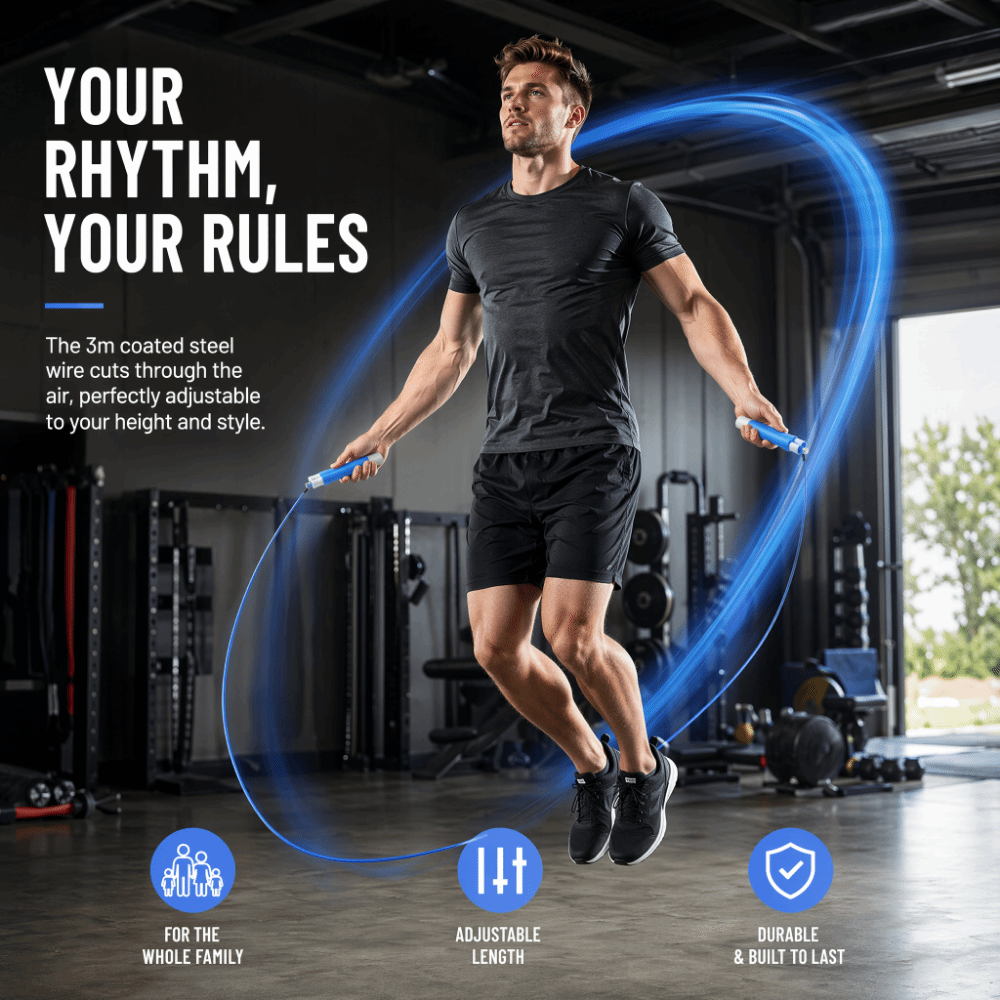 Wytrzymała stalowa lina do ska – Speed Skipping Rope recenzja i cena